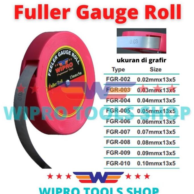 Fuller Gauge Roll 13mm x 5mm Wipro