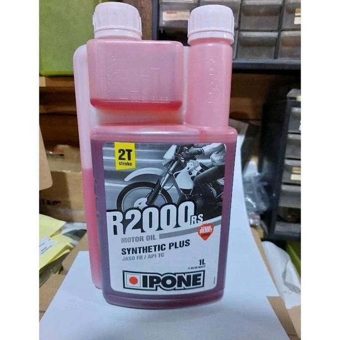 OLI SAMPING IPONE R2000 STRAWBERRY OLI SAMPING 2T IPONE MADE IN FRANCE ORIGINAL SEMI SINTETIS NINJA 