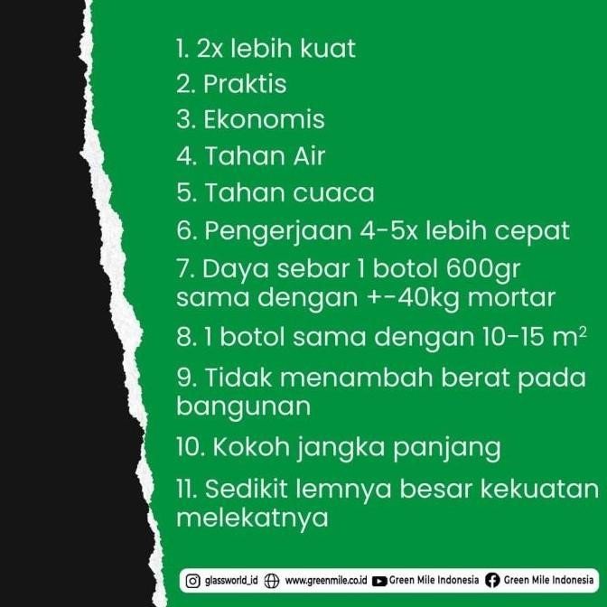 Lem LEO Bata Ringan (900 g) Adhesive Perekat Bata Ringan Putih Hebel Tempel Roster Gypsum LEO Pengga