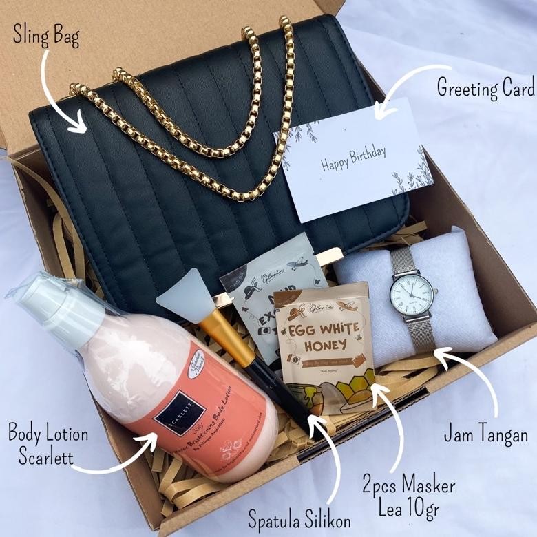 

[V-Scrt]Gift Box Body Lotion Sc*Rlet Tas Cewek/Kado Anniversary/Kado Pacar/Kado Valentine/Kado Wedding/Kado Wisuda/Hampers Lebaran/Hampers Ramadan/Hadiah Ulang Tahun/Hampers Tas Salempang Cewek /Hampers Natal/Hampers Tahun Baru/Kado Valentine