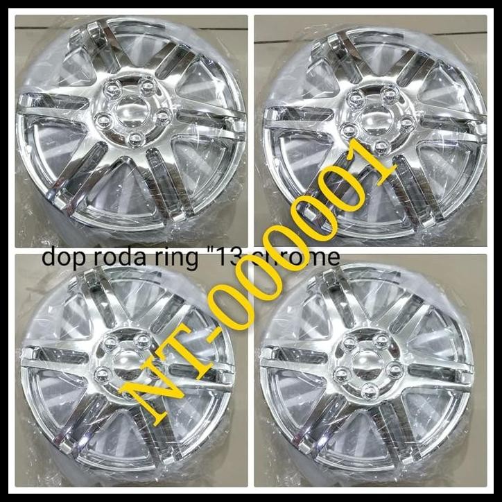 TERBARU COVER VELG DOP RODA RING 13 CHROME 