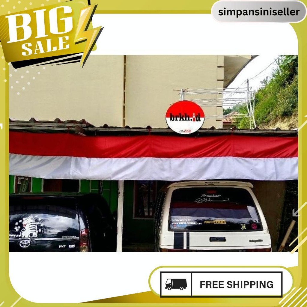 Bendera Merah Putih Lespang 7 Meter-Umbul Umbul Serbaguna Merah Putih 6.6