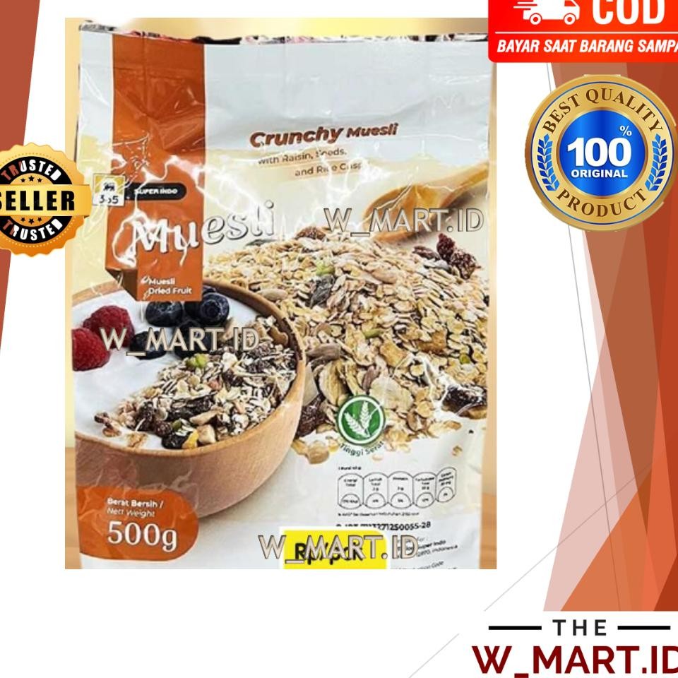 

Baru Muesli Dried Fruit 365 Granola Cereal Sereal Oatmeal