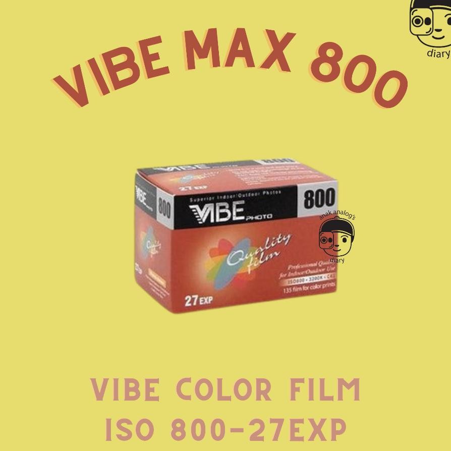 Vibe Max 800 Quality Film Roll Film 35Mm Iso 800 27Exp Color Film