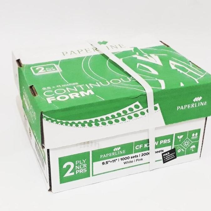 

TERBARU - Continuous Form PAPERLINE 2 ply warna 9.5 x 11 inch (K2 W PRS)