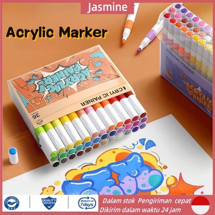 

BEST SELLER CODSpidol Acrylic Marker Painer / Grasp Acrylic Markers / Pen Akrilik Marker Painter Set