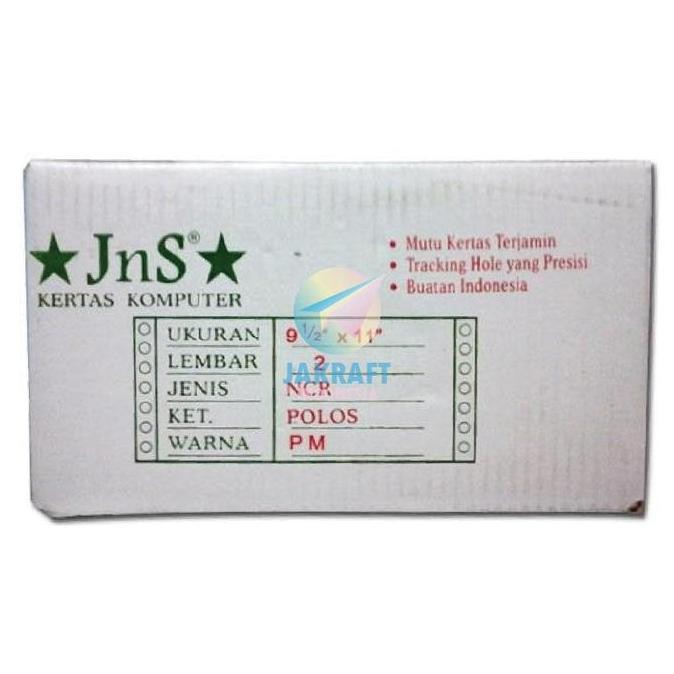 

(1 Box) Kertas Komputer Continuous Form Paper A4 2 Ply K2 9.5" x 11" atau A5 2 Ply Bagi 2 K2/2 9.5" x 11"/2 HVS & NCR