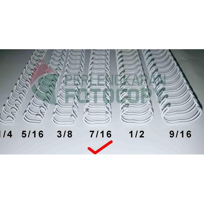 

SPIRAL KAWAT/ RING KAWAT, WIRE 3:1 A4 - 7/16 HITAM & PUTIH TERMURAH ORIGINAL DAN TERPERCAYA