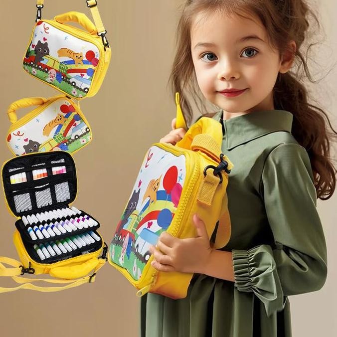 

Spidol Akrilik Anak 30 Warna - Non Toxic, Tahan Air, Aman untuk Anak + Tas Lukisan