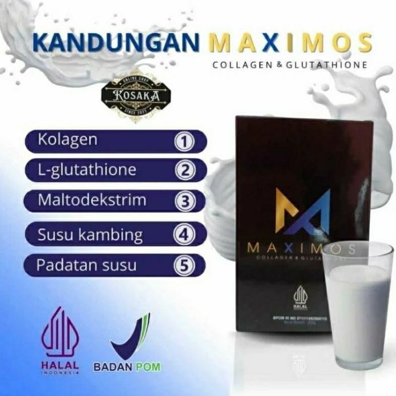 

MAXIMOS SUSU COLLAGEN | SUSU KAMBING ETAWA KOLAGEN GLUTHATIONE | MENINGKATKAN IMUN TUBUH Nugi