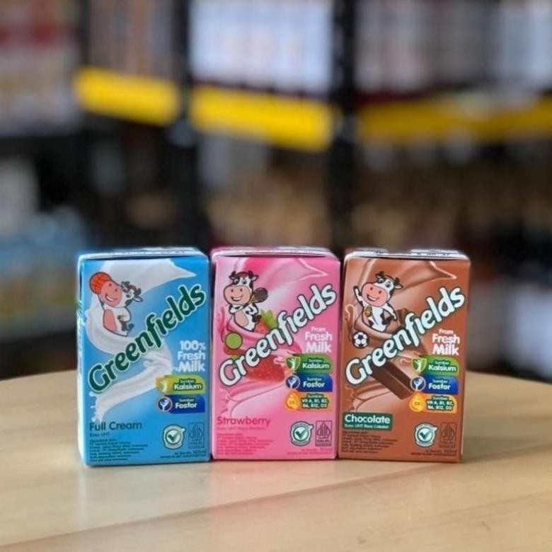 

Susu UHT Greenfields 105ml Fullcream Strawberry Chocomalt karton dus isi 40 EXP MINIMAL NOV-2025 Nugi
