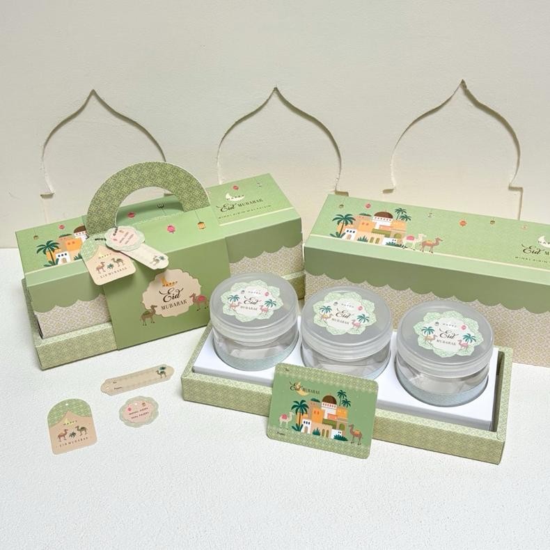 

5 Set Box Tenteng Yura 30.5x10.5x11cm Box Bolu Gulung Kotak Kue Ke Ring Toples 400/500/600ml Box Idul Fitri Lebaran Bs Nugi