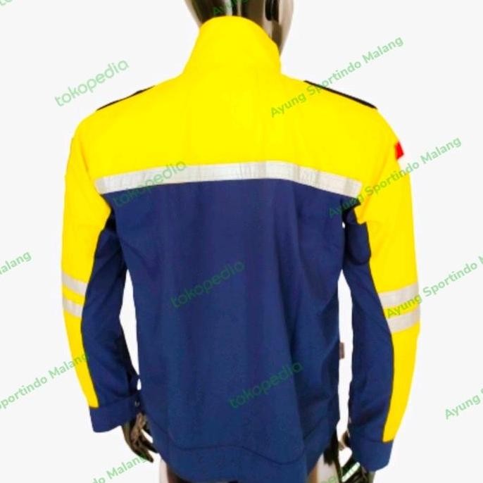 Baju Semi Jaket Wearpack Safety Seragam Kerja Proyek Teknisi OTRAHUM