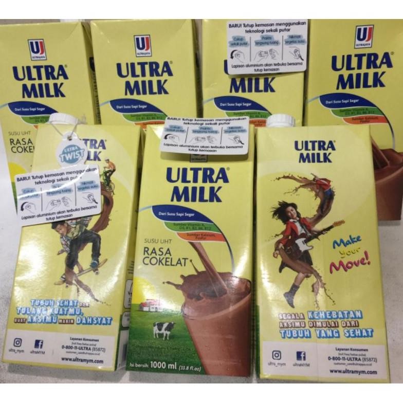 

Susu ULTRA MILK Cokelat 1000ml | Susu UHT Coklat Nugi