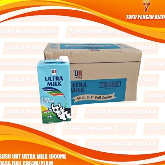 

Susu UHT Ultrajaya Full Cream Plain 1 Liter (1 dus isi 12 pcs) GRAB/GOJEK Nugi