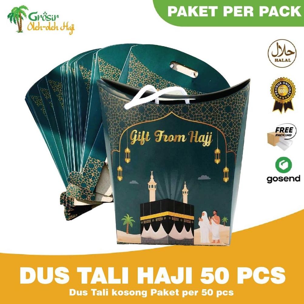 

Dus Oleh Oleh Haji Terbaru Tali Jinjing Kosong | Box Kubus isi 50 pcs Nugi