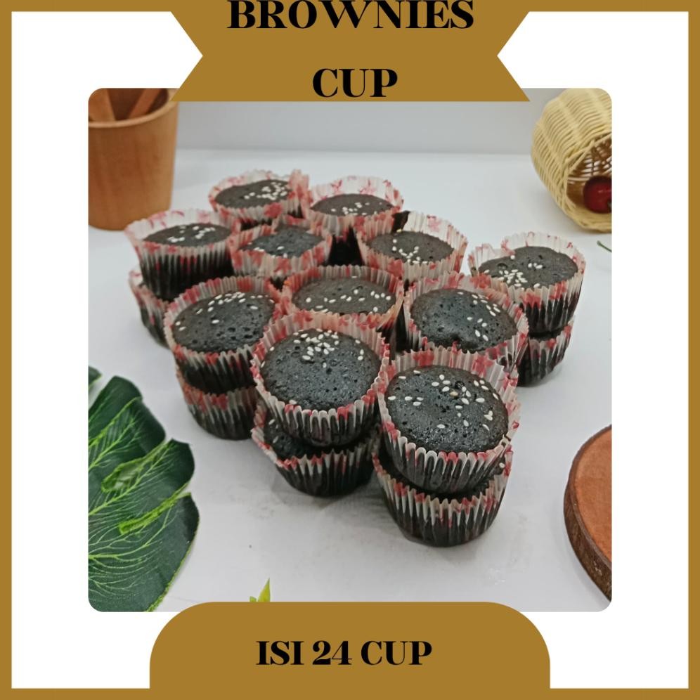 

Kue Brownies Cup Brownis Coklat Isi 32 Pcs / Brownis Coklat Nugi
