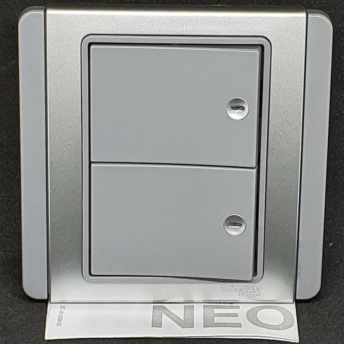 TERMURAH - neo schneider saklar seri double clipsal