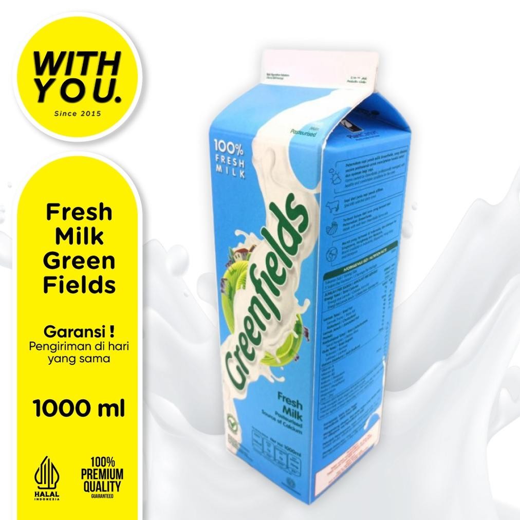 

Greenfields Fresh Milk Susu Pasteurisasi 1000ml Nugi