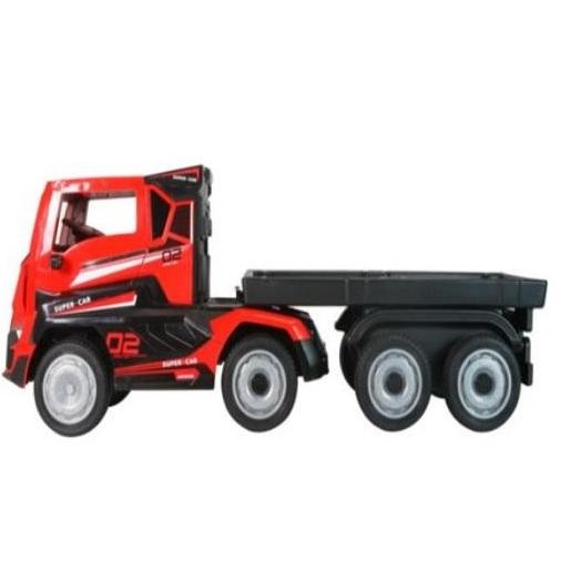 Mainan Anak Mobil Aki Yukita 888 Truk Truck Trailer SNI Remote Control