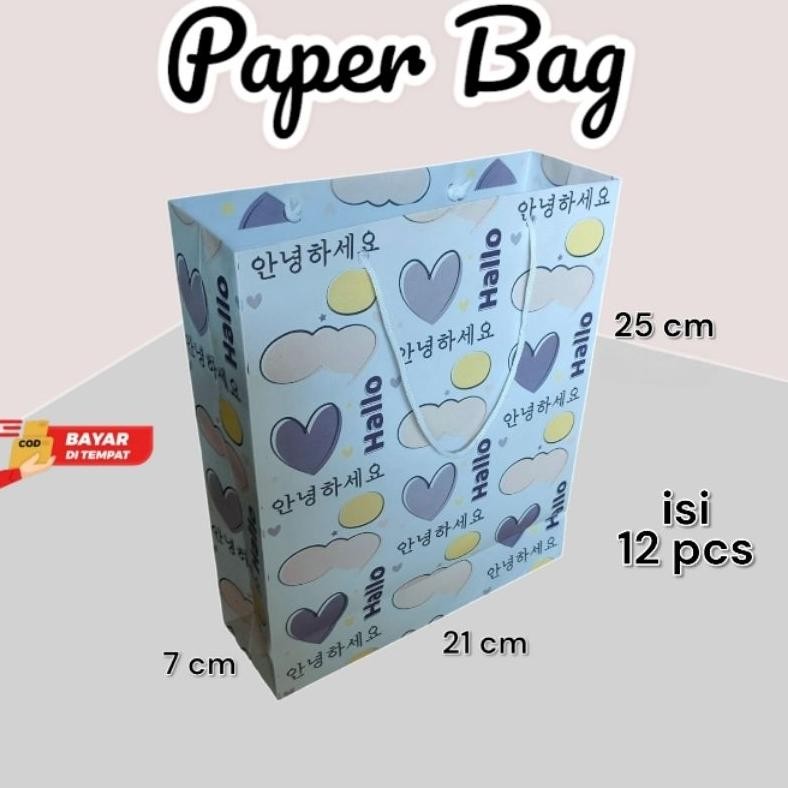 

Paper Bag Kado Ulang Tahun Lusinan Isi 12 Pcs Ukuran 21725 Cm Nugi