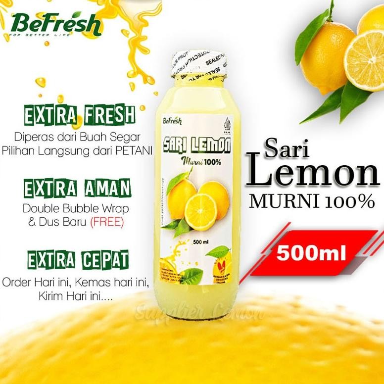 

Sari Lemon Asli BeFresh 500ml Asli Jus Pure Lemon Juice 100% Nugi