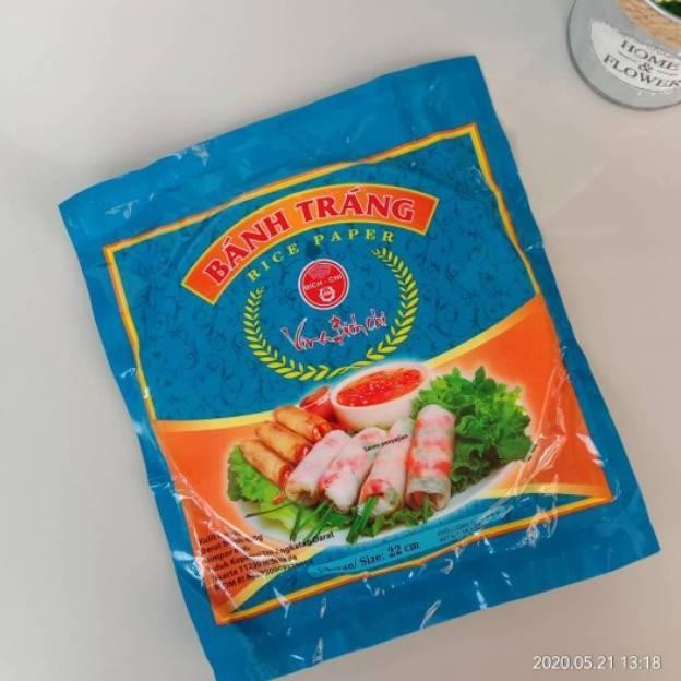 

BANH TRANG RICE PAPER 400 GR UKURAN 22 CM KULIT LUMPIA VIETNAM VINA BICH CHI Nugi