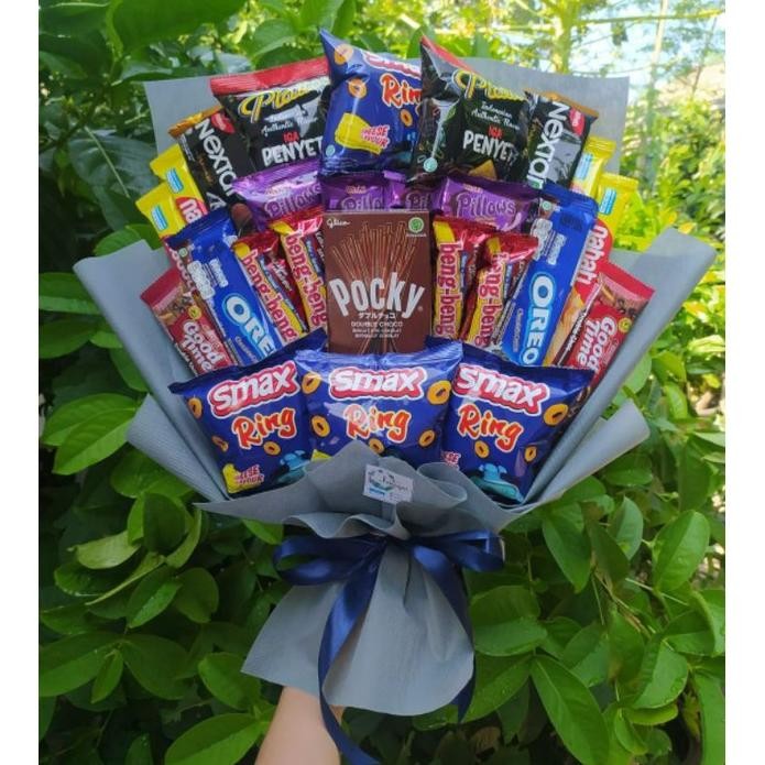 

(B) Buket BIG PREMIUM POCKY COKLAT BESAR/paket/bingkisan Snack Ulang Tahun/Ultah/ Wisuda/Kado/Hadiah Nugi