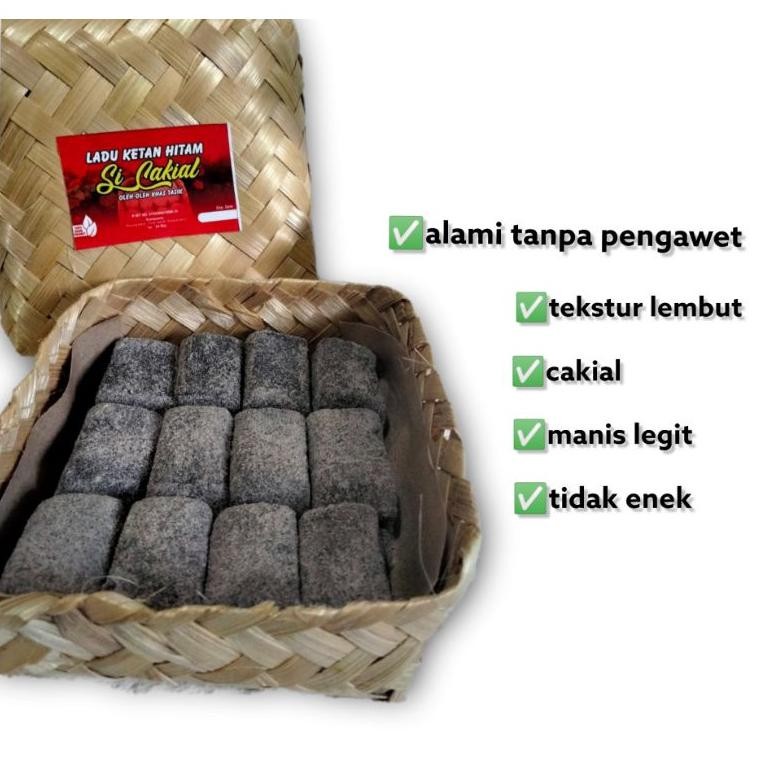 

Ladu ketan hitam original manis si cakial asli Tasikmalaya isi 12 potong Nugi