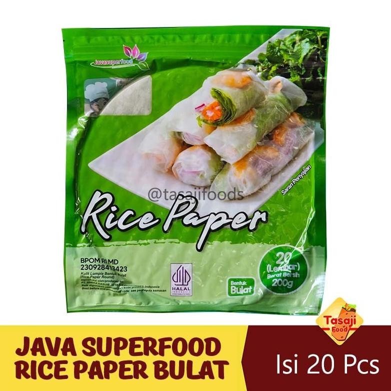 

Java Superfood Rice Paper Bulat Isi 20 Lembar 200gr Nugi