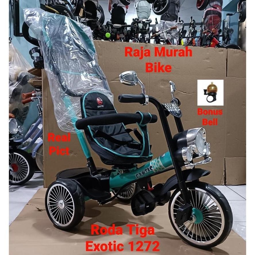 Terlaris Sepeda Anak Roda Tiga Exotic Et-1272 Sepeda Roda Tiga Exotic 1272