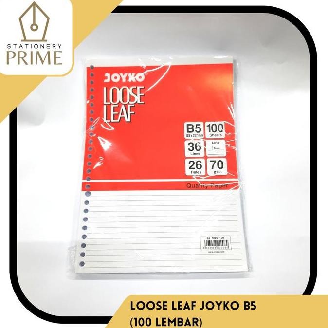

Loose Leaf / Kertas Isi File Binder Joyko B5 Isi 100