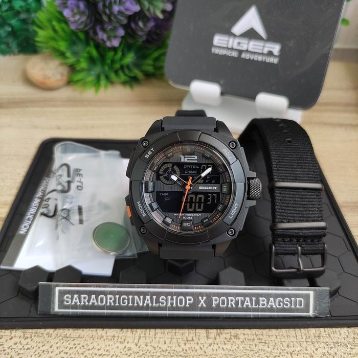 Zjs Eiger Antero Watch Jam Tangan Analog Digital Original
