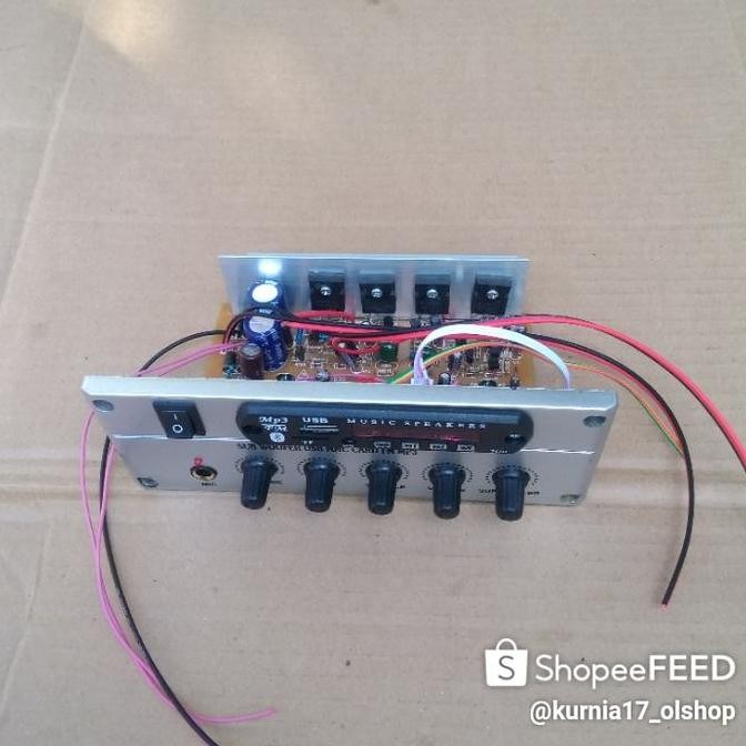 Kit Ampli Speaker aktif Stereo plus Mp3 bluethut