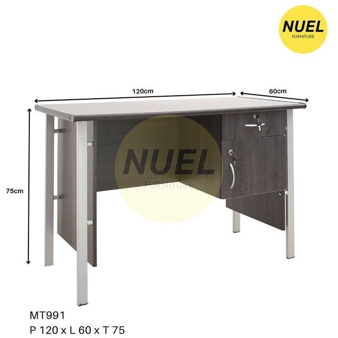 Meja Kantor/ Meja Tulis/ Meja Kerja / Meja Setengah Biro MD-120