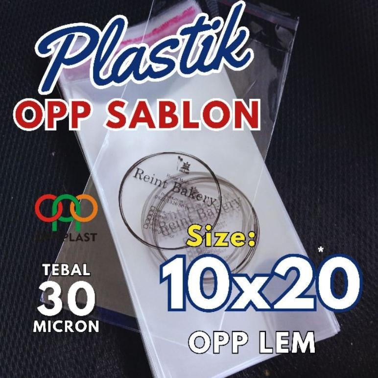 

Plastik OPP 10x20 Sablon | 1000 Pcs | Tebal 30 Micron Nugi