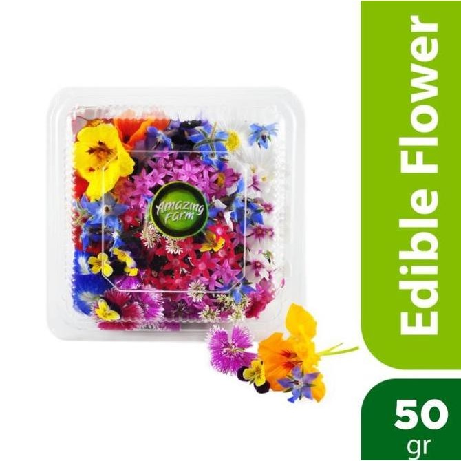 

Edible Flower Mix Segar 50 Gram Amazing Farm