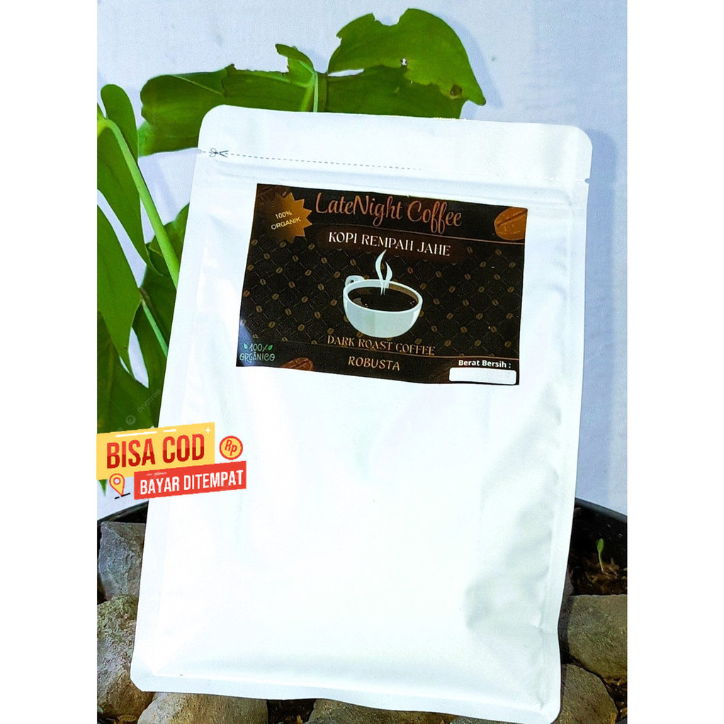

LATENIGHTCOFFEE [[Termurah]] Kopi Jahe Robusta | Kopi Bubuk Hitam 1 Kg Grade premium Super