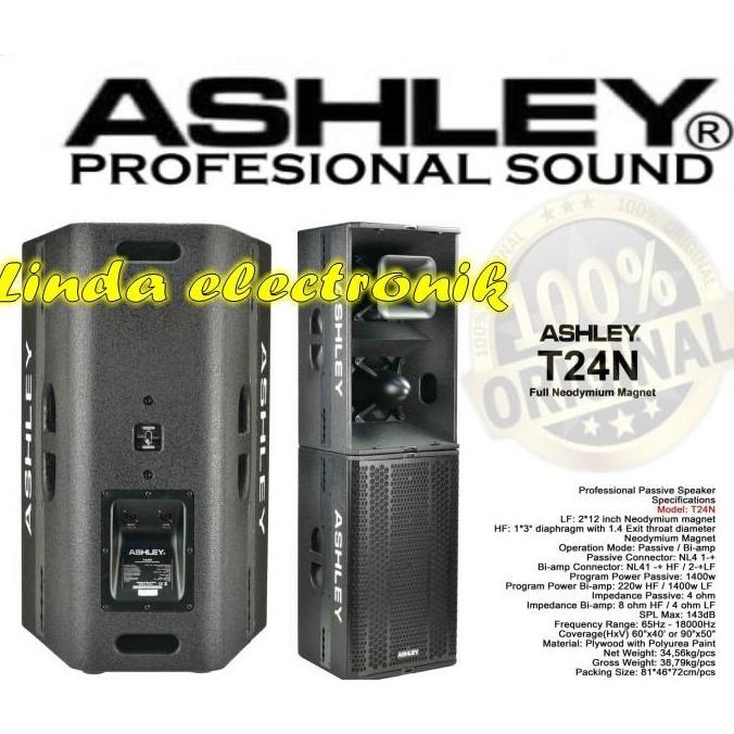 speaker pasif ashley t24n 12'' 1bh ASHLEY T24N ORIGINAL