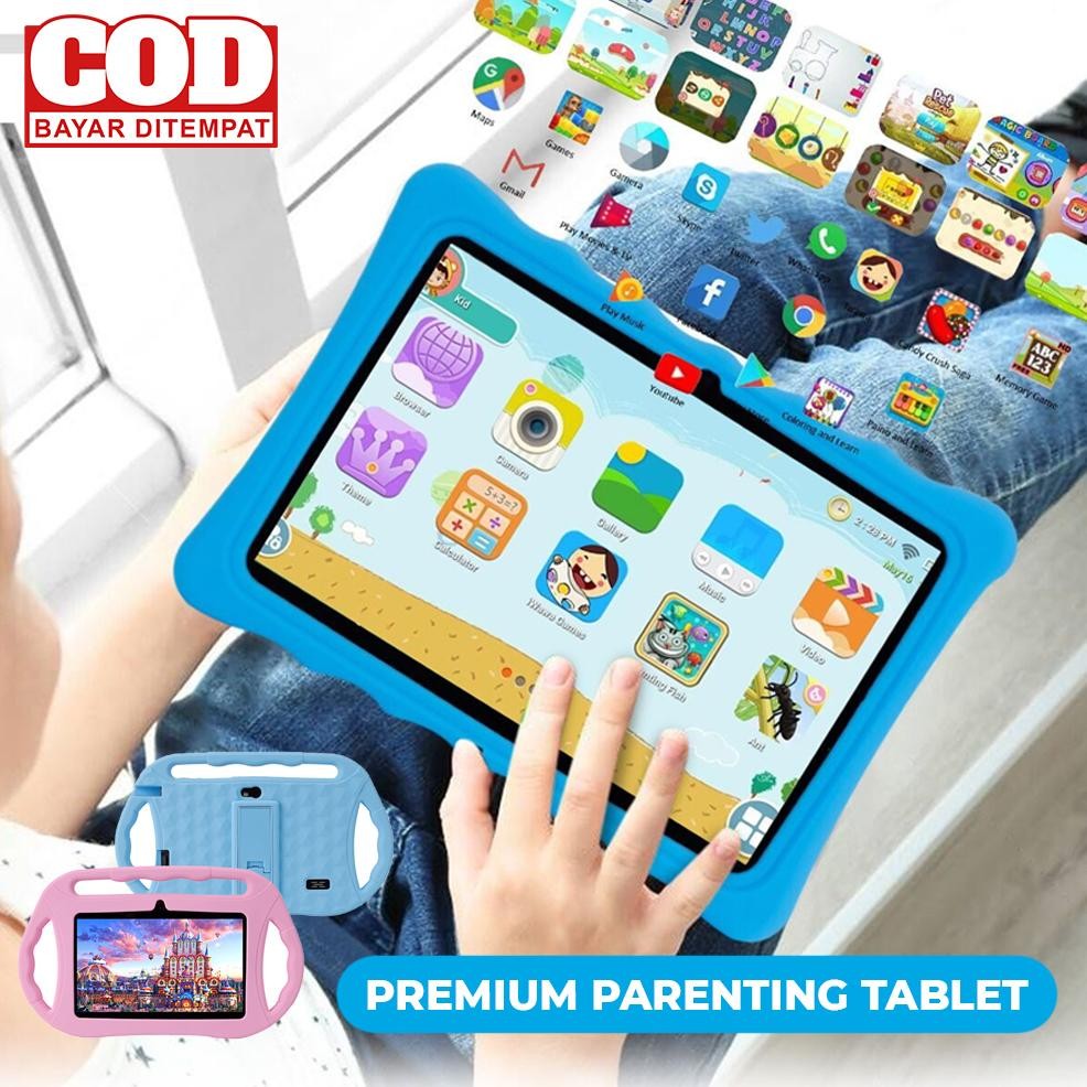 (ORIGINAL) Kids Tablet / Tablet Anak / Tablet 7 Inch / Android 10 / 2/32GB / Kids Gift / Zoom / What