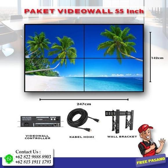 TERMURAH - Paket VideoWall 4K UHD 55" Inch Video Wall 55 Inch