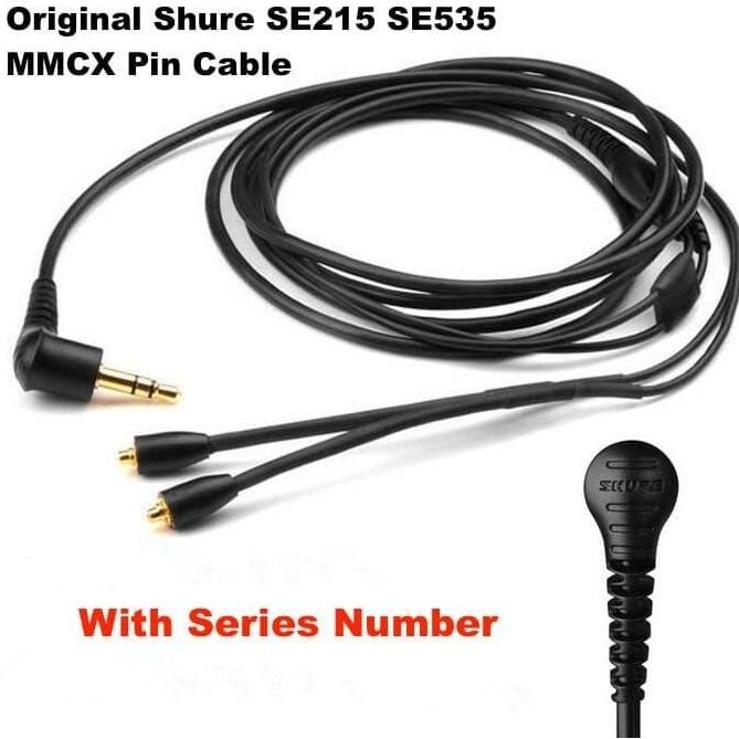 TERBARU - Original Shure Se215 Se535 MMCX Pin Detach Cable With Seires Number