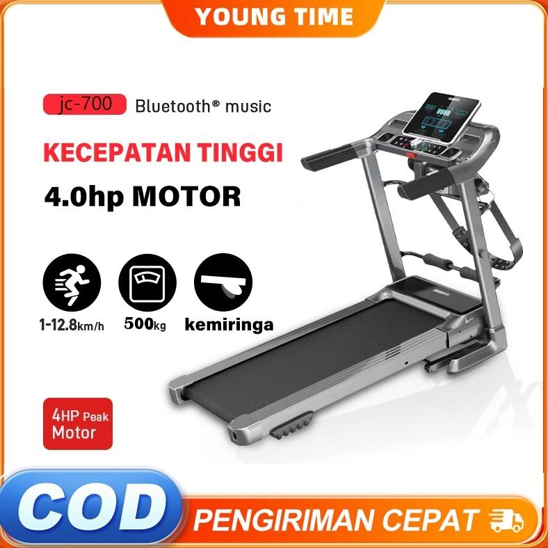 MY-HI Treadmill Elektrik JC-700 4HP 1-12.8km/h treadmill portable treadmill electric low watt READY 