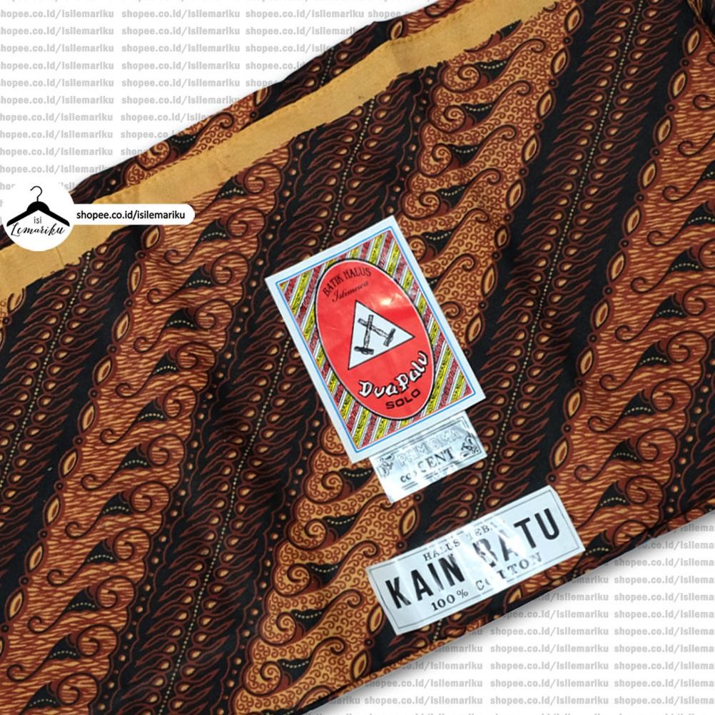 Berkualitas Kain Batik / Kain Panjang  Solo Cap Cent Batik Print Jarik DUA PALU IDOLA HARAPAN ,.