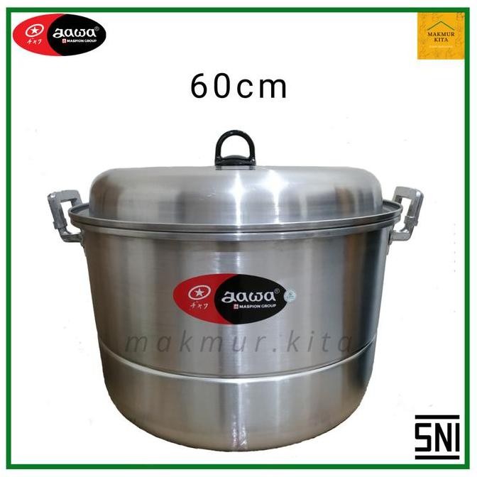 Panci Dandang Kukus 36 40 45 50 55 60 CM Aluminium Global Eagle / Panci Kukus Besar Maspion / Panci 