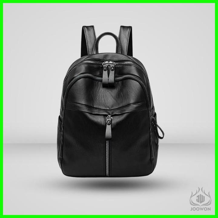 Ori Tas Ransel Wanita Kulit Sintesis Import / Tas Ransel Waterproof Korean Style Kekinian Terlaris -