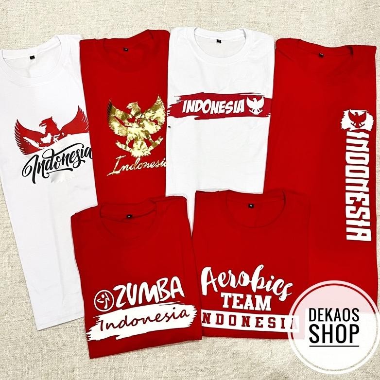 Terjangkau - KAOS MERAH PUTIH AGUSTUSAN / KAOS KEMERDEKAAN DEWASA / KAOS 17 AGUSTUS 2024 DEWASA / KA