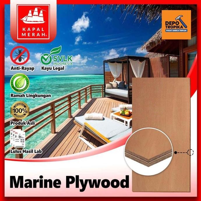 Kapal Merah - Marine Plywood | Triplek 100% Anti Air, Rajanya Semua Plywood