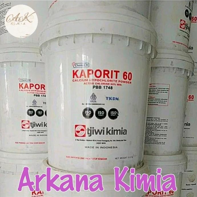 Caporit Powder TJIWI 15 Kg / Kaporit Bubuk TJIWI / Calsium Hypochlorit - KAPORIT 60%
