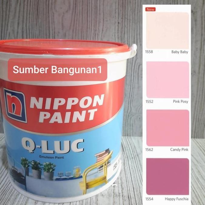 Cat Tembok Qluc Pink NIPPON PAINT 4.5kg dinding interior triplek